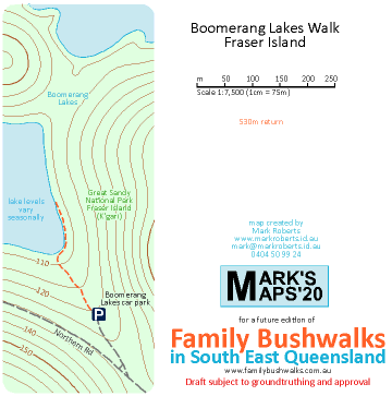 Boomerang Lakes Walk, Fraser Island