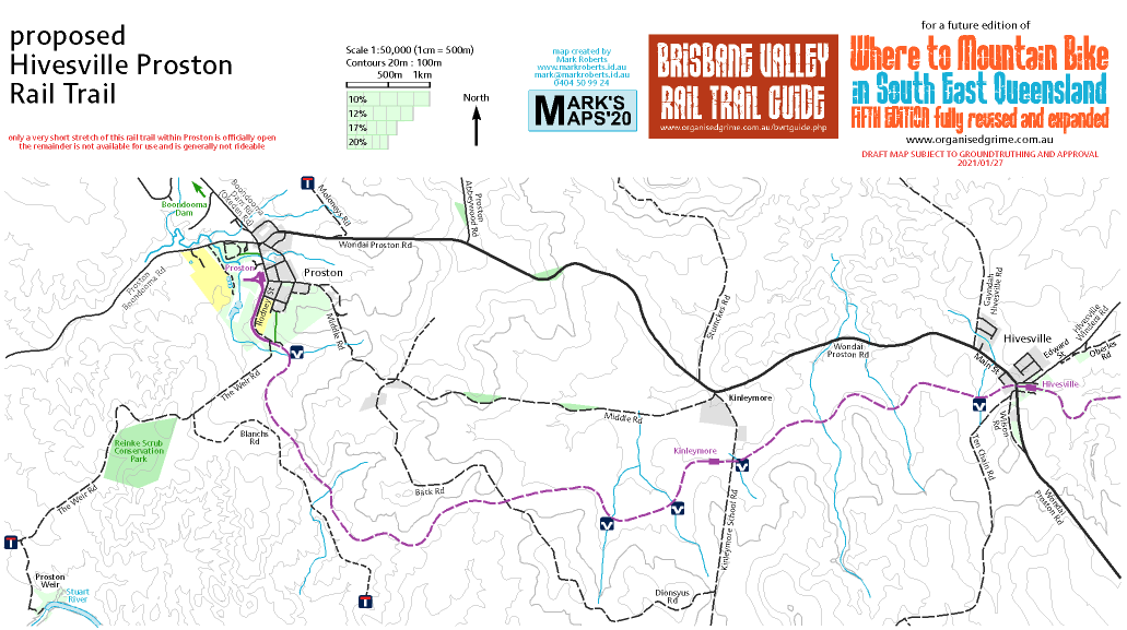 Proposed Hivesville Proston Rail Trail, South Burnett