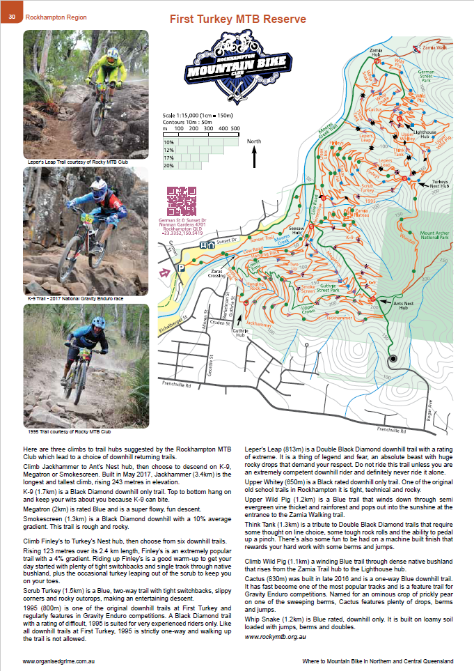 Where to Mountain Bike in Northern and Central Queensland Second Edition, First Turkey MTB Reserve