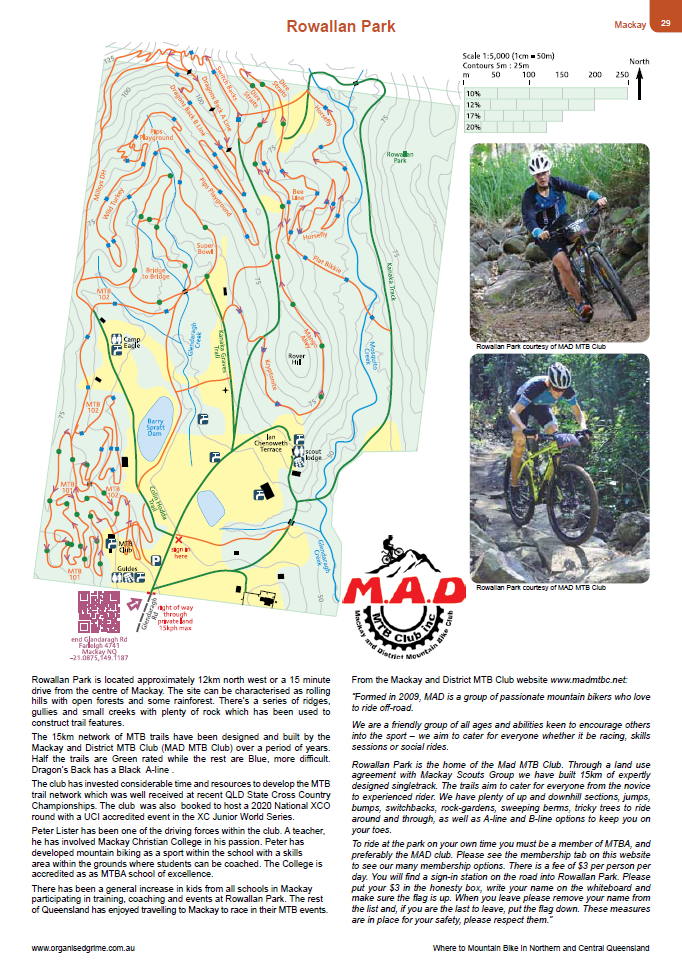 Where to Mountain Bike in Northern and Central Queensland Second Edition, Rowallan Park